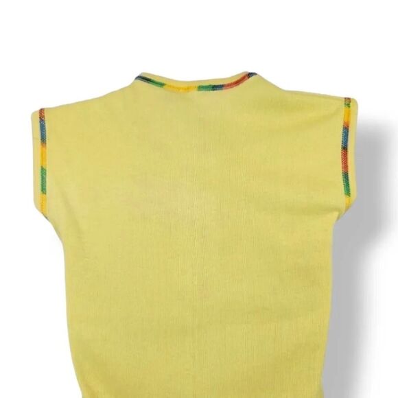 Vintage Rare 1980 U.S. Nationals NHRA Indianapolis Raceway Top in Yellow Size S - Picture 3 of 7